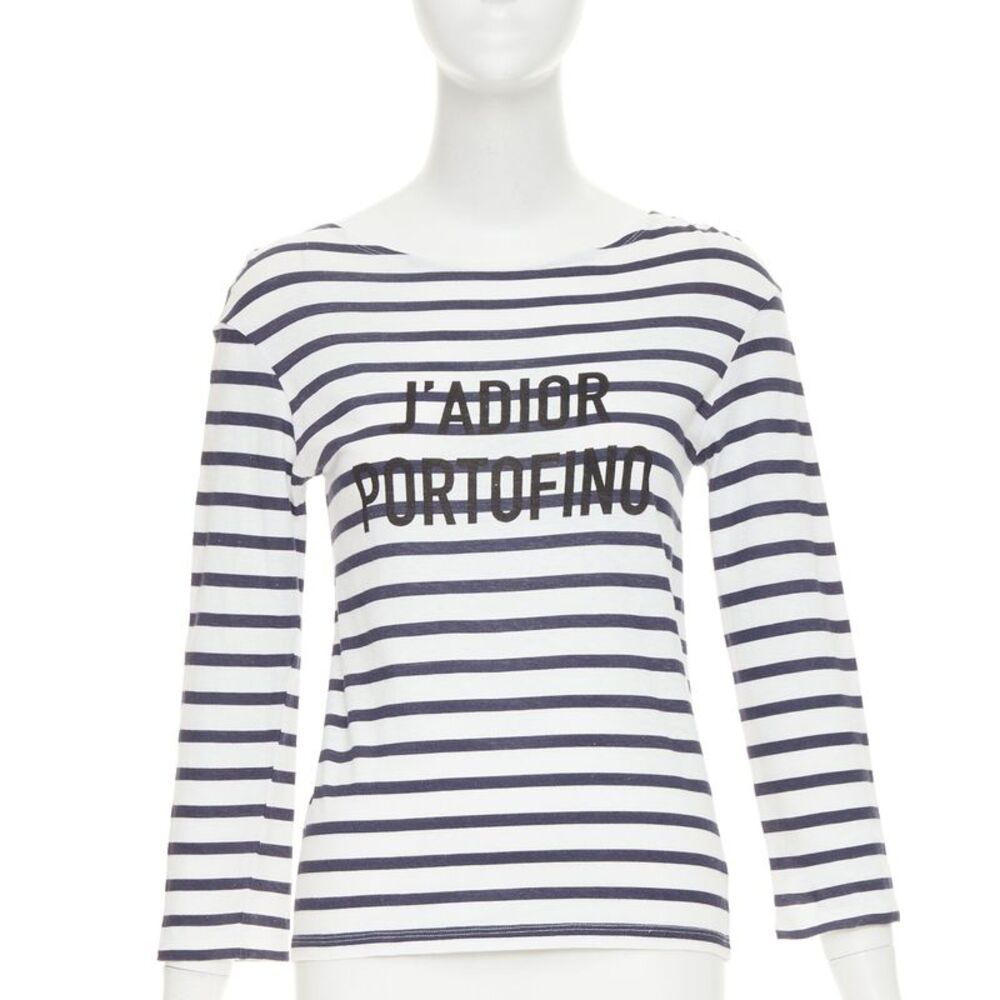 Dior striped cotton linen mariniere tshirt